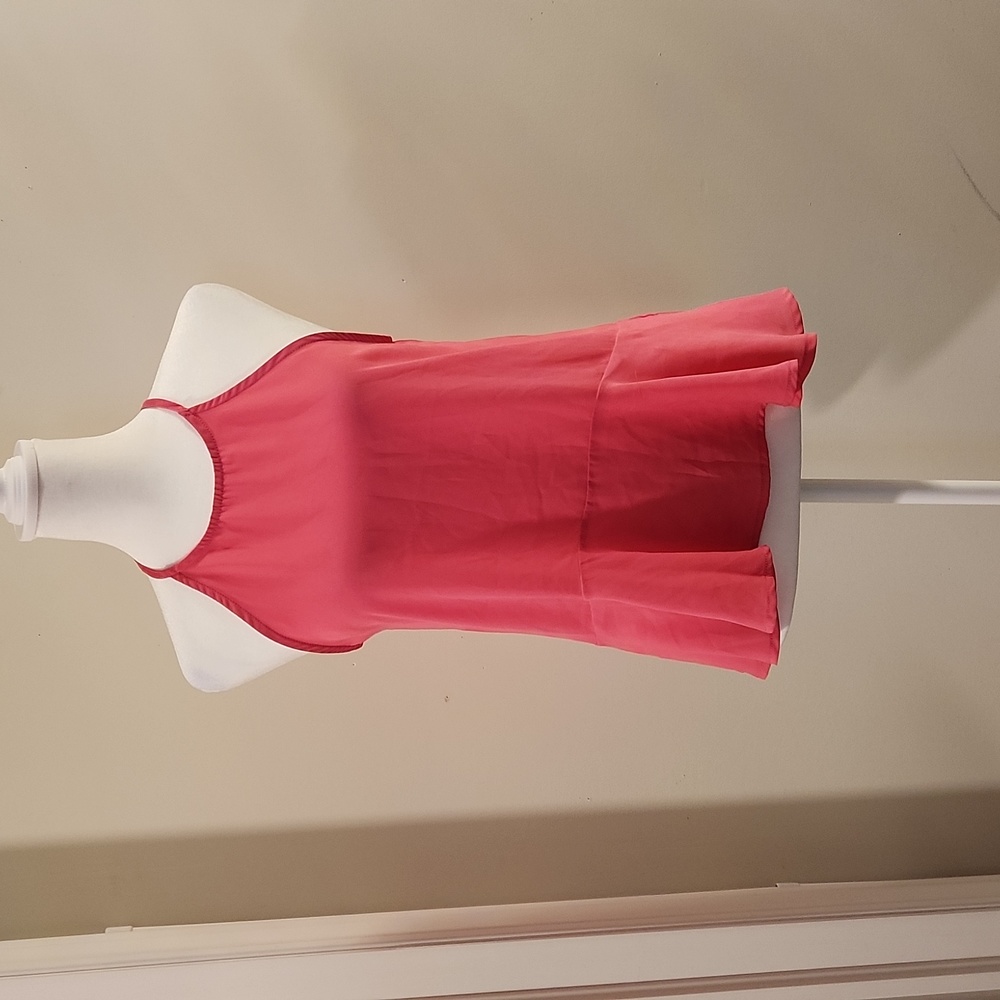 Soprano ~Dressy Tank Top Pink Size Small